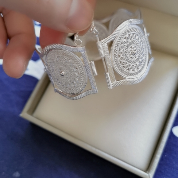 S990 Full silver pattern bracelet - Picture 2 of 5